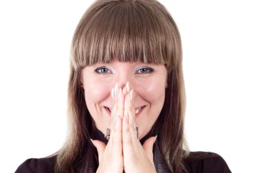 Surprised woman clipart