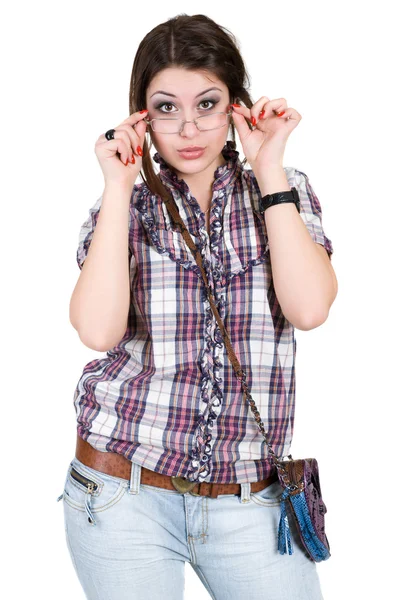 Chica en gafas —  Fotos de Stock