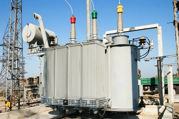 Transformer on high power station — Stock Photo, Image