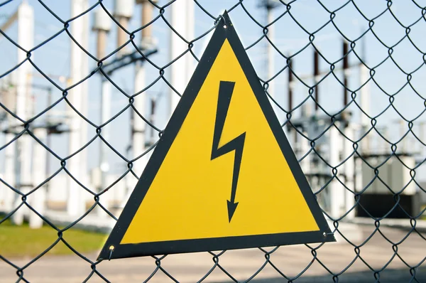 Stock image High voltage warning sign