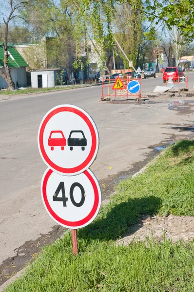 stock image Signs on road