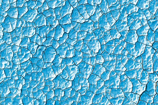 Blue cracked surface — Stock Photo, Image
