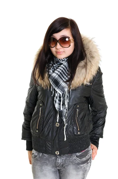 Garota vestida para o inverno — Fotografia de Stock