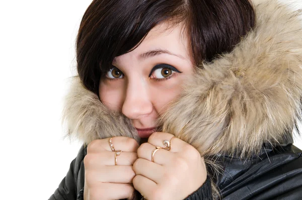Girl dressed for winter — Stock Photo, Image