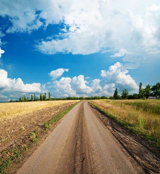 Road go to clouds — Stock Photo, Image