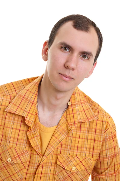 Випадковий молодий чоловік у сорочці — стокове фото