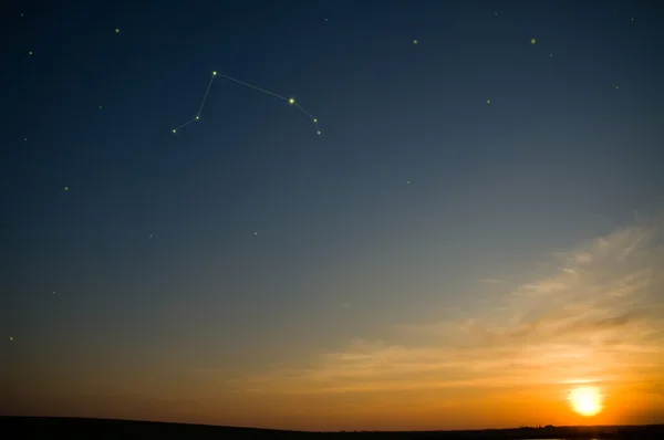 stock image Aries on sky