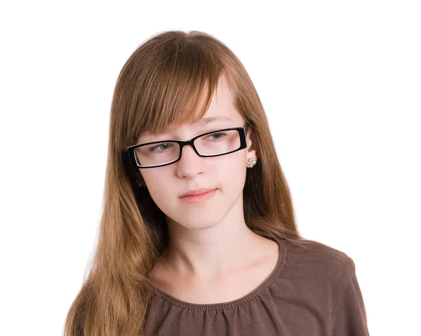 Adolescente em óculos — Fotografia de Stock