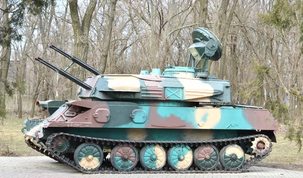 Tank on the place in museum — Stock Photo, Image