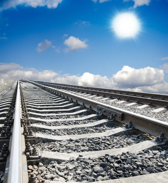 Железная дорога в рай — стоковое фото
