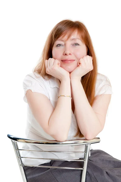 Red-haired woman — Stock Photo, Image