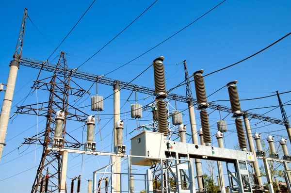 High-voltage substation — Stock Photo, Image