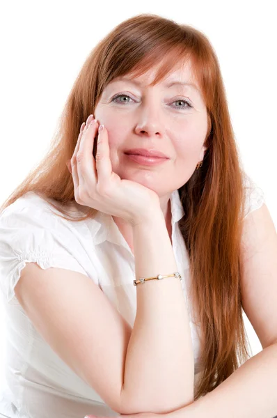 Portret of red-haired woman — Stock Photo, Image