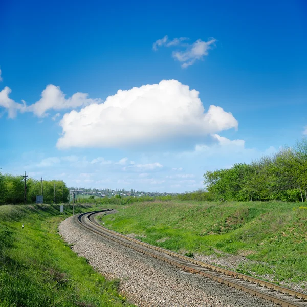 Demiryolu için ufuk — Stok fotoğraf