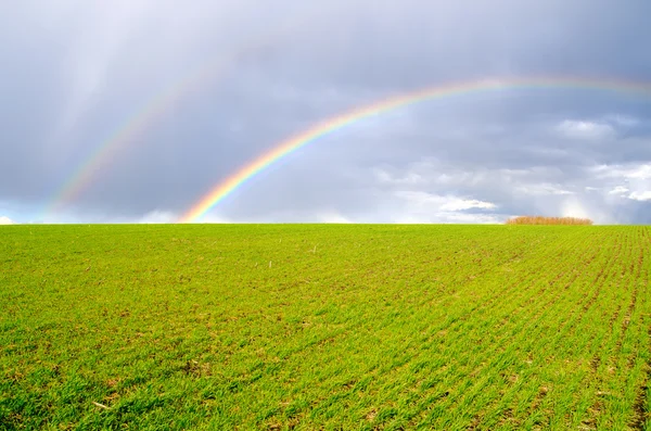 stock image Two natural rainbow