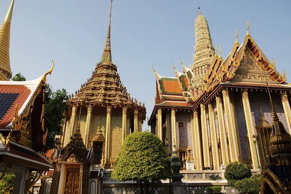 Wat phra Kaew w Bangkoku: Królewska świątynia Bangkok, tajski — Zdjęcie stockowe