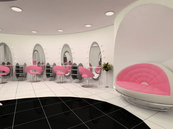 Interieur van professionele beauty salon — Stockfoto
