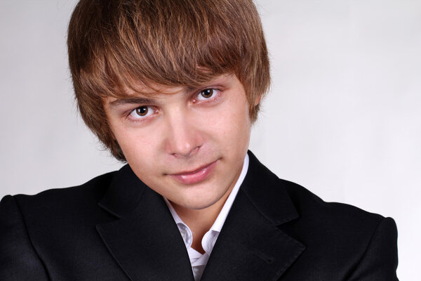 Portrait of a smiling young business man