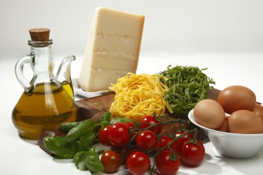 Tagliatelle, a traditional kind of Italian pasta