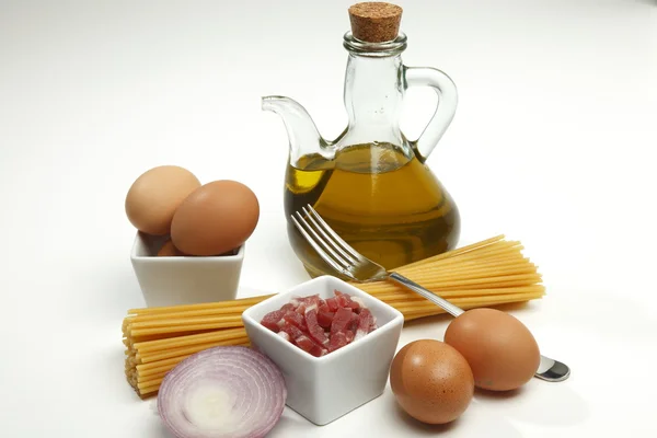 Espaguetis allá carbonara — Foto de Stock