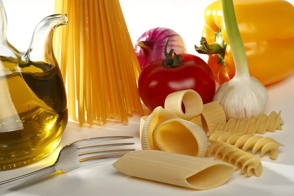 Stock image Italian pasta and vegetables