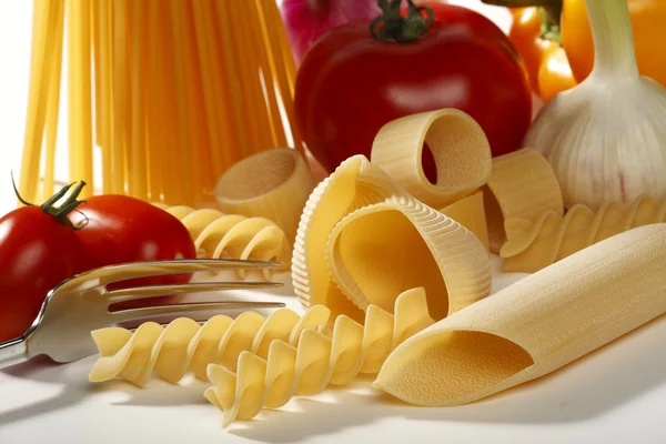 stock image Italian pasta and vegetables