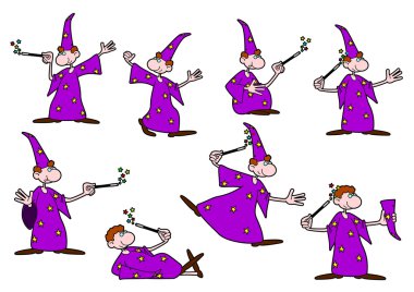 Young wizard clipart