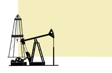 Oil extraction. clipart