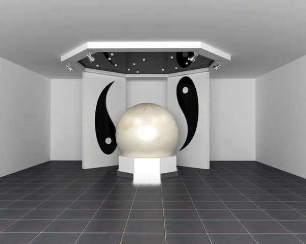 大理石の球と組成 — ストック写真
