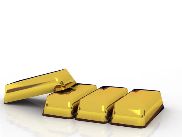 Bars of gold. — Stock Photo, Image