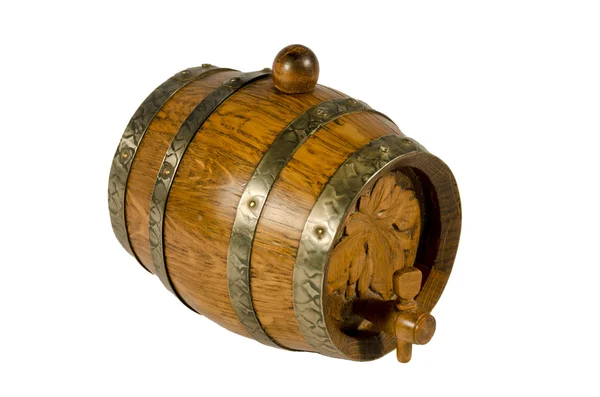 Stare drewniane beczka na wino — Zdjęcie stockowe