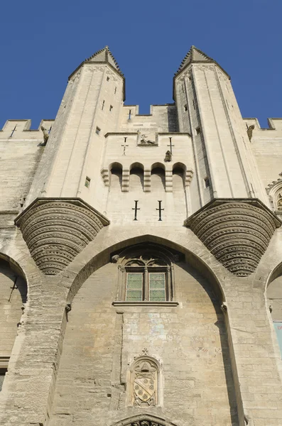 stock image Front of palace of popes in Avignon, France