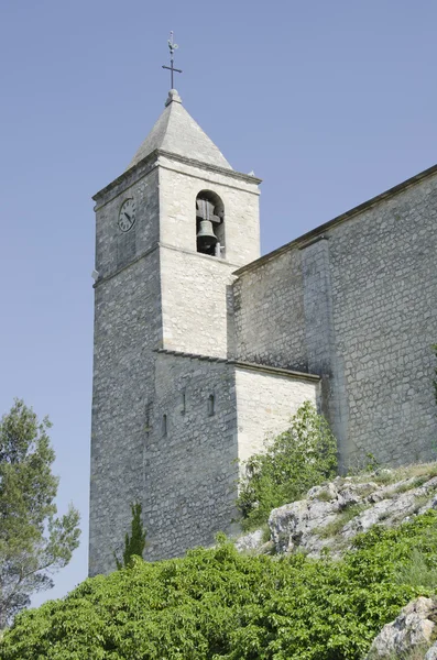 Old church steeple in south of France — Stock Photo, Image