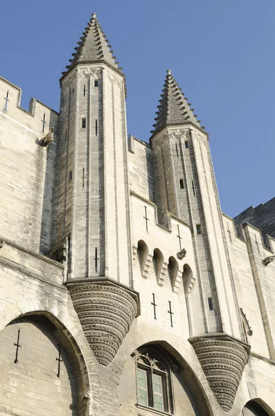 Palast der Päpste in Avignon, Frankreich — Stockfoto