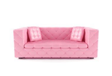Luxurious pink sofa clipart