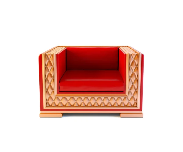 Luxuriöser Sessel isoliert auf weißem Hintergrund — Stockfoto