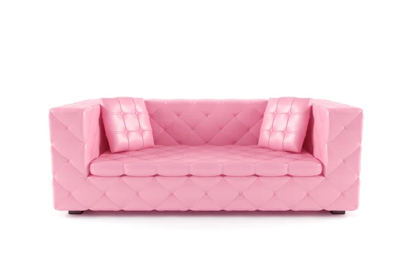 豪华粉红色沙发 — 图库照片