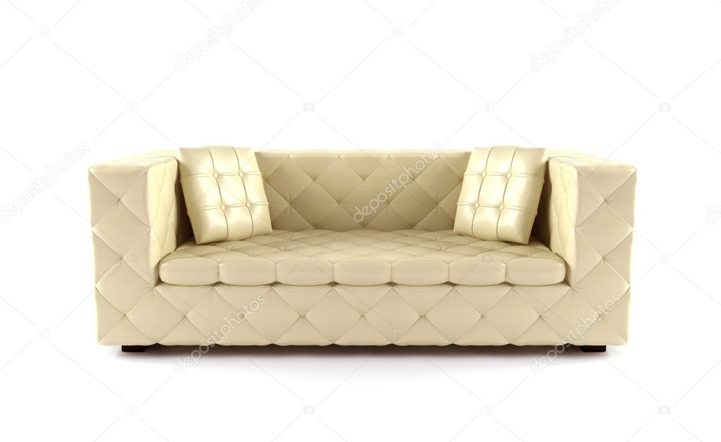 Luxurious beige sofa