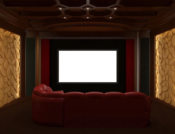 Interni Home Cinema — Foto Stock