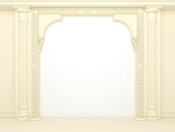 Portal clásico con columnas y un arcade —  Fotos de Stock