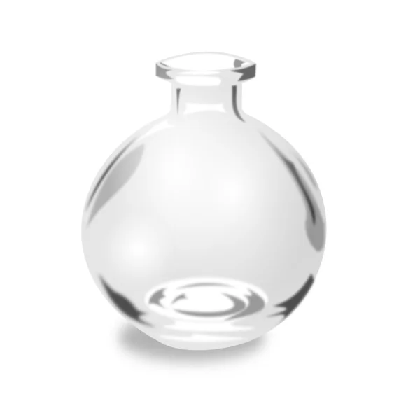 Round Glass Jar — Stock Vector