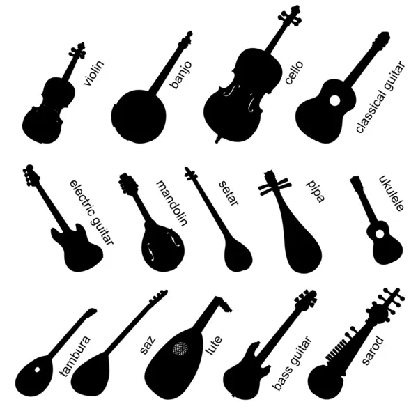 Musikinstrument som no.1. — Stock vektor
