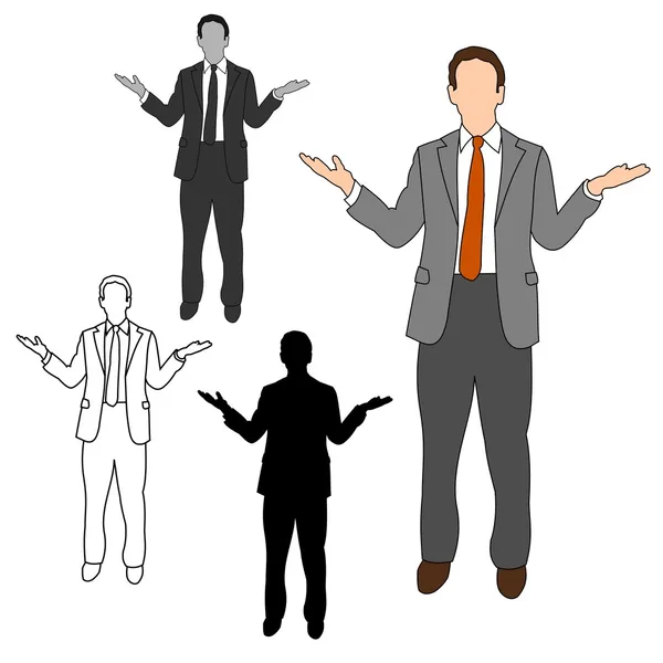 Business Man Style Set 08 — Stock Vector