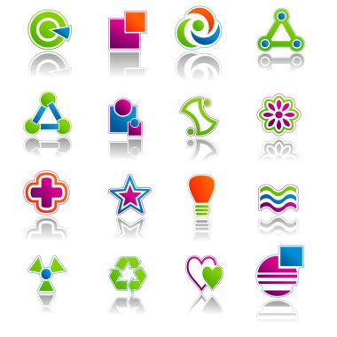 Abstract Icon & Symbols Set 01 clipart