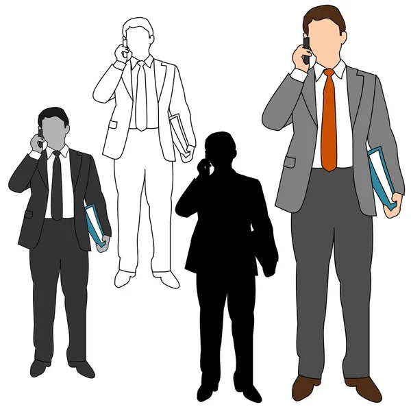 Business Man Style Set 10 — Stock Vector
