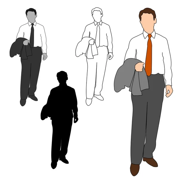 Business Man Style Set 12 — Stock Vector