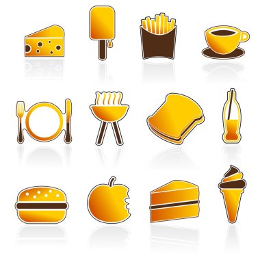 Summer Food and Drink Icons clipart