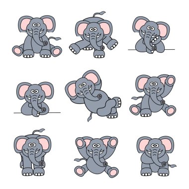 Cute Elephant Set