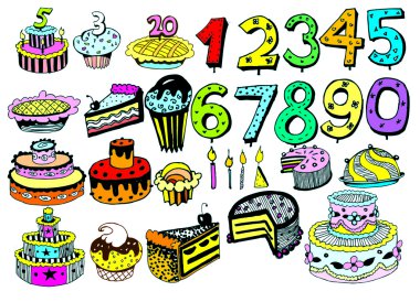 Birthday Vector Set clipart