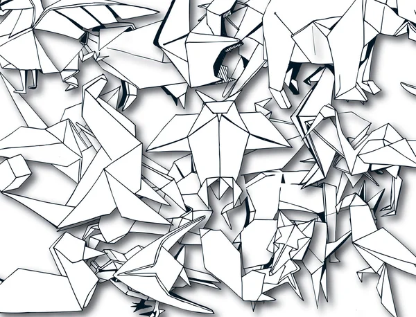 Origami achtergrond — Stockvector